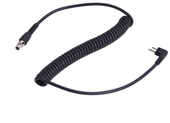 Cable espiral 2 pines para radios MOTOROLA/SPEDDCOM/HYT Y BLACK BOOX