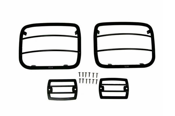 Juego de Cubre Faros Delanteros Negros para Jeep YJ 87-95