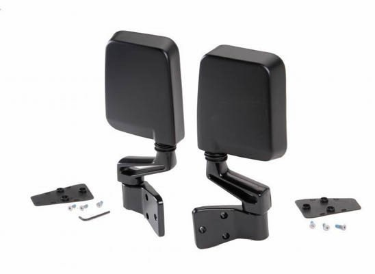 Espejos Retrovisores Negros para Jeep YJ/TJ
