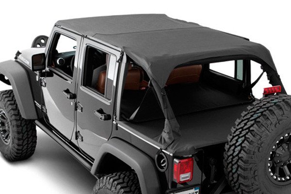 Extended Top Diamond Negro para Jeep JK 4 Puertas 10-11